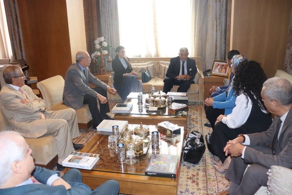 المحكمة الدستورية تستقبل وفدا من "البرلمان المغربي للشباب"